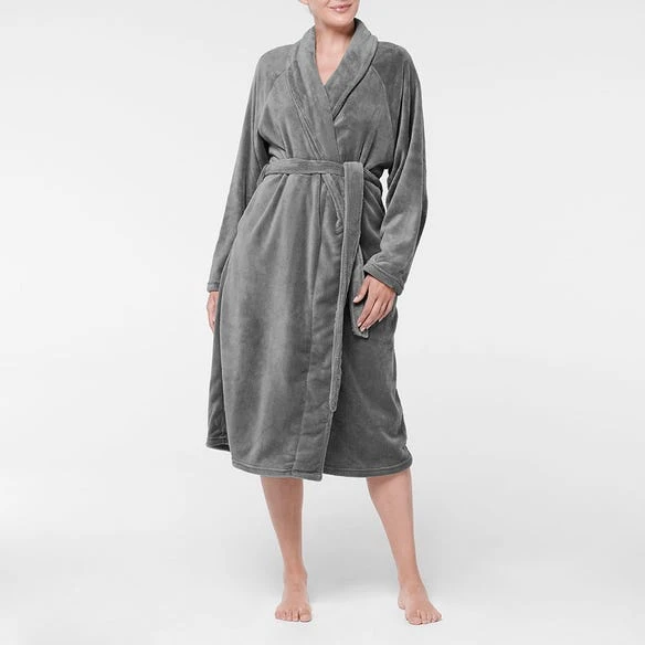 Plush Robe - Granite 7 Plush Robe - Granite - Image 5