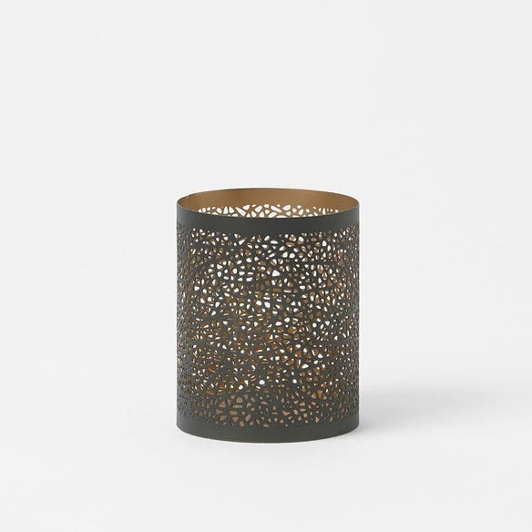 Pierced Metal Votive 3 Pierced Metal Votive