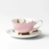 Miss Butterflies Teacup And Saucer - Pink 1 Miss Butterflies Teacup And Saucer - Pink -Koala Home Shop 19448801 P