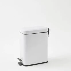 Slimline Pedal Bin 5l - White