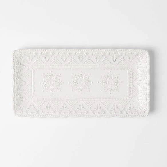 Venezia Rectangular Platter - Ivory 4 Venezia Rectangular Platter - Ivory - Image 2