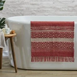 Mali Bath Mats - Rust Ivory -Koala Home Shop 20091702 V03 1