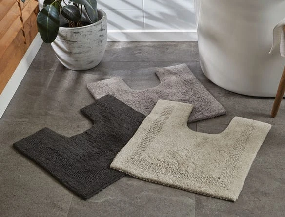 Braxton Contour Bath Mat - Zinc 3 Braxton Contour Bath Mat - Zinc