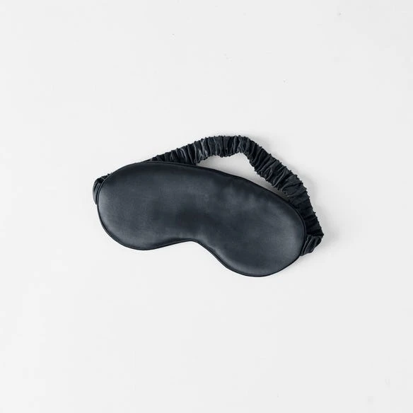 Silk Eye Mask - Charcoal 3 Silk Eye Mask - Charcoal