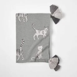 Misty Cats Knit Throw 5 Misty Cats Knit Throw -Koala Home Shop 21328501 P 1