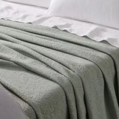 Estelle Cotton Blanket - Eucalypt 5 Estelle Cotton Blanket - Eucalypt -Koala Home Shop 21363202 P 4