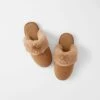 Felt Fur Slip On - Tan -Koala Home Shop 21421803 P