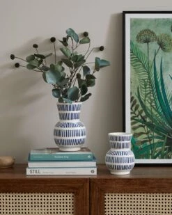 Frankie Flared Stripe Vase Small -Koala Home Shop 21431301 P 1