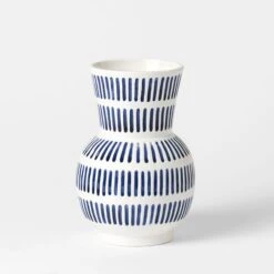 Frankie Flared Stripe Vase Large -Koala Home Shop 21431301 V01