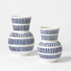 Frankie Flared Stripe Vase Small