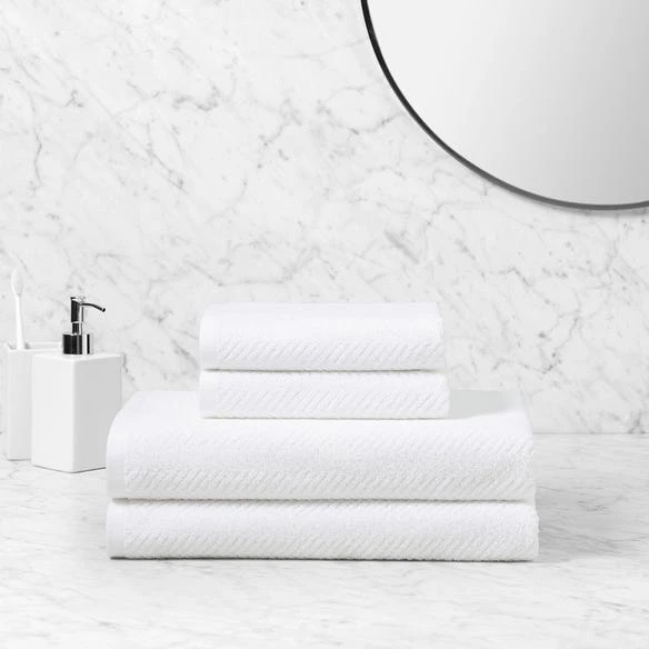 Neith Bale Towel Set - White 4 Neith Bale Towel Set - White - Image 2