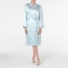 Satin Robe - Blue Floral