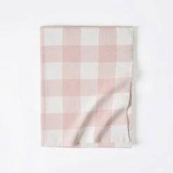 Gingham Kids Throw - Pale Pink/Ivory 6 Gingham Kids Throw - Pale Pink/Ivory -Koala Home Shop 21676903 P