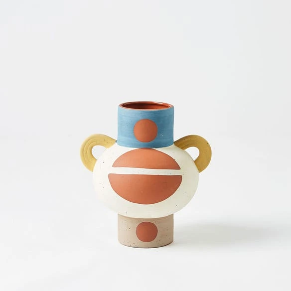 Plume Terracotta Squat Urn 3 Plume Terracotta Squat Urn