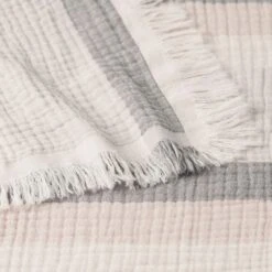 Apollo Muslin Throws - Natural/Charcoal/Cream 8 Apollo Muslin Throws - Natural/Charcoal/Cream -Koala Home Shop 21696703 V01 1