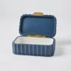 Thorton Ribbed Jewellery Box - Navy 1 Thorton Ribbed Jewellery Box - Navy -Koala Home Shop 21706102 V01