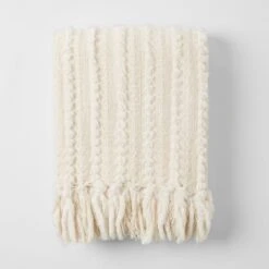 Cowley Chenille Throw - Cream -Koala Home Shop 21833701 P 1