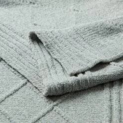 Kennett Diamond Knit Throw - Grey 6 Kennett Diamond Knit Throw - Grey -Koala Home Shop 21869401 V01 1