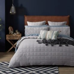 Madden Jersey Quilt Cover - Grey 11 Madden Jersey Quilt Cover - Grey -Koala Home Shop 21928801 p 1