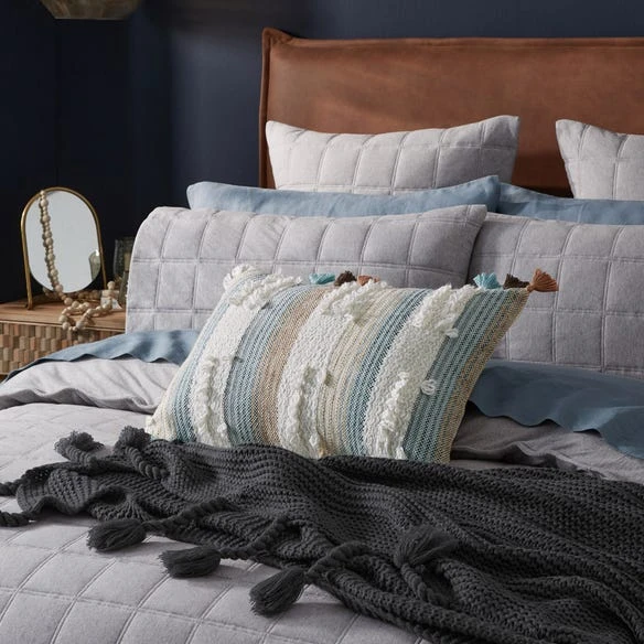 Madden Jersey Quilt Cover - Grey 5 Madden Jersey Quilt Cover - Grey - Image 3