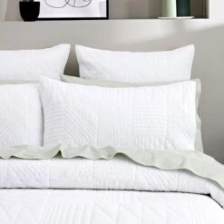Dutton Quilt Cover - White -Koala Home Shop 22044702 P 1