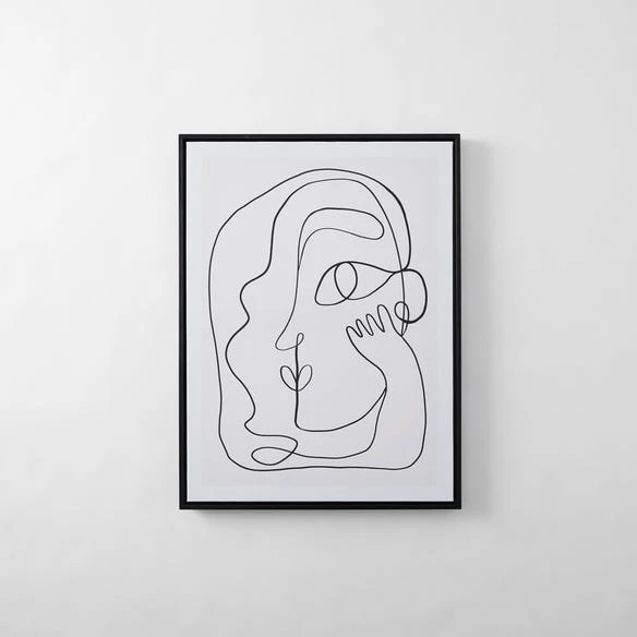 Lady Face Sketched Wall Art 3 Lady Face Sketched Wall Art