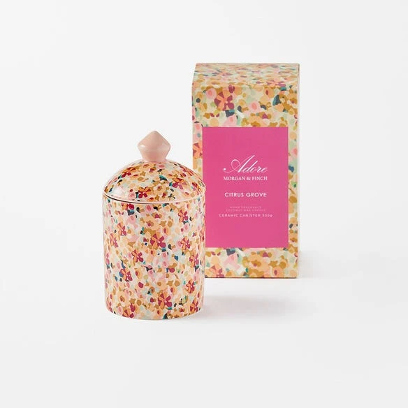 Adore 300g Candle With Ceramic Lid - Citrus Grove 3 Adore 300g Candle With Ceramic Lid - Citrus Grove