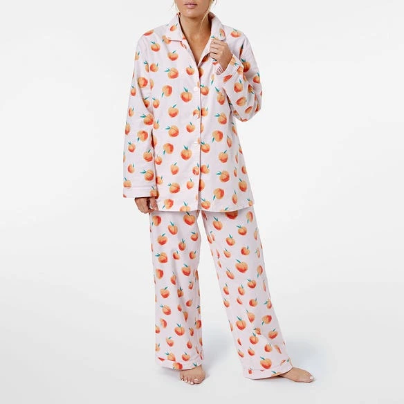 Peaches Flannelette Pyjamas 4 Peaches Flannelette Pyjamas - Image 2