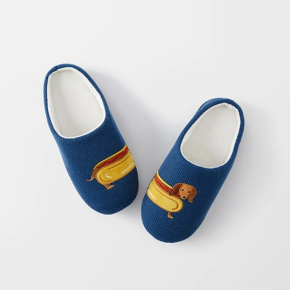 Hot Dogs Slippers - Navy 3 Hot Dogs Slippers - Navy