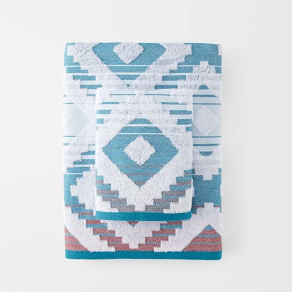 Noah Towel - Blue 4 Noah Towel - Blue - Image 2