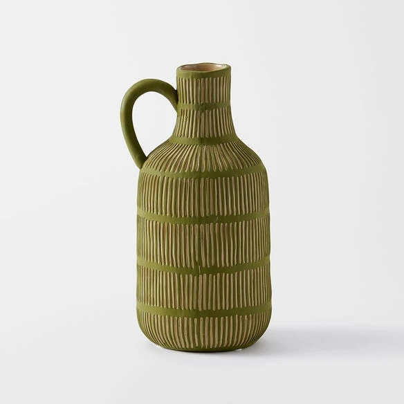 Freya Ceramic Vase Large - Green 4 Freya Ceramic Vase Large - Green - Image 2