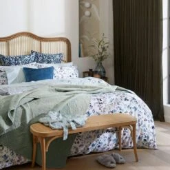 Waverly Quilt Cover - Light Blue -Koala Home Shop BBNT Bed LS Botanica Winter 2021 1 Waverly V3