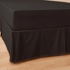 Perfects Pleated Valance - Black -Koala Home Shop Core Valance LS Bedding Perfects Pleated Valance Black Detail 5
