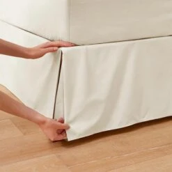 Perfects Pleated Valance - Vanilla 6 Perfects Pleated Valance - Vanilla -Koala Home Shop Core Valance LS Bedding Perfects Pleated Valance Vanilla Detail 2 5