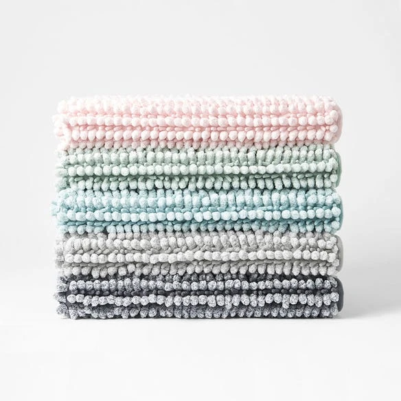 Bobble Melange Bath Mats - Stone 9 Bobble Melange Bath Mats - Stone - Image 7