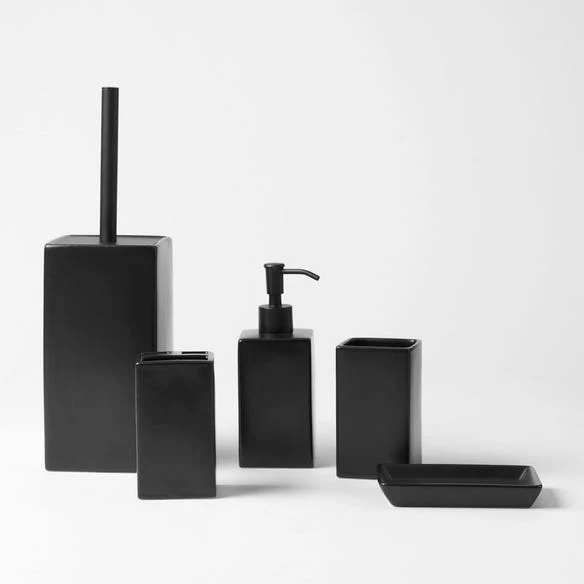 Dolomite Bathroom Accessories - Black 4 Dolomite Bathroom Accessories - Black - Image 2
