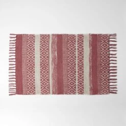 Mali Bath Mats - Rust Ivory