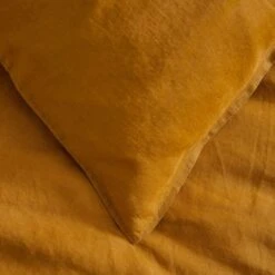 Milano Linen Quilt Cover - Mustard -Koala Home Shop G MILANO 010803 00140 V03