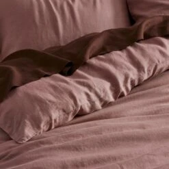 Milano Linen Quilt Cover - Rose 13 Milano Linen Quilt Cover - Rose -Koala Home Shop G MILANO 010803 00280 V02