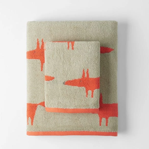 Mr Fox Towel - Orange 5 Mr Fox Towel - Orange - Image 3