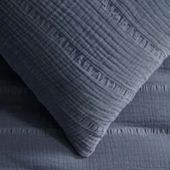 New Release 15 Ramsay Quilt Cover - Slate Blue