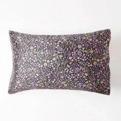 Silk Print Pillowcase - Aubergine -Koala Home Shop G SILKPRINT 010201 00340 P