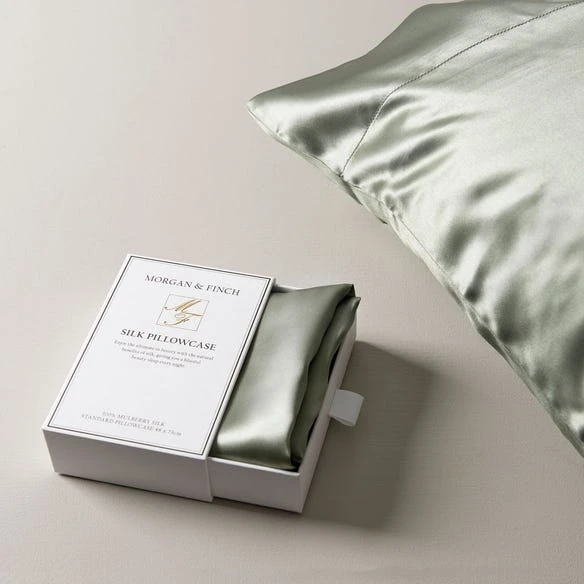 Silk Pillowcase - Sage 3 Silk Pillowcase - Sage