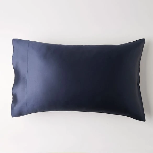 Silk Pillowcase - Navy 3 Silk Pillowcase - Navy