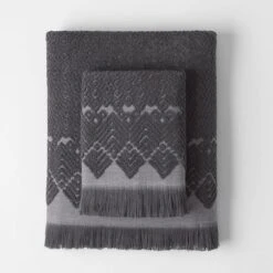 Tobago Towel - Charcoal