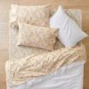 Beth 250 TC Cotton Sheet Set - Yellow Floral 1 Beth 250 TC Cotton Sheet Set - Yellow Floral -Koala Home Shop M F Beth Yellow Floral SS SI 7