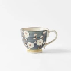Cherry Blossom Dining -Koala Home Shop M F Cherry Blossom Lge Tea Cup Slate Blue 20918602 1