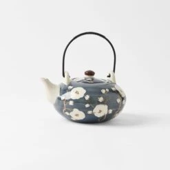 Cherry Blossom Dining -Koala Home Shop M F Cherry Blossom Teapot Slate Blue 20918902 1