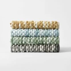 Cirrus Bath Mats - Mustard Ivory -Koala Home Shop M F Cirrus BM W21 199290 R 3