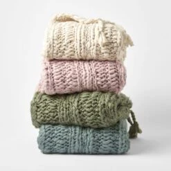 Claudine Hand Knit Throw - Cream -Koala Home Shop M F Claudine Hand Knit Throws W21 213947 R 6